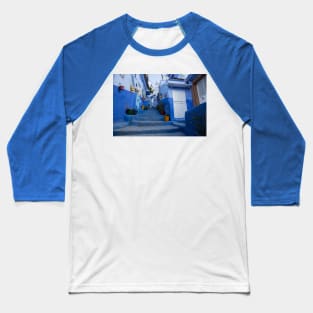 Blue stairs Baseball T-Shirt